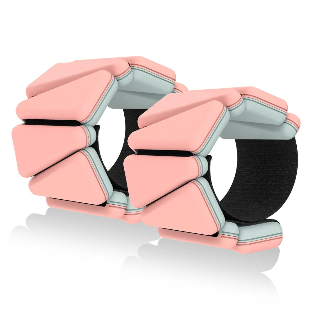 500g Wrist Weights for Women Men Adjustable Arm & Leg Weight Wearable Weighted Bracelet for Yoga Running Cardio Gym Workouts