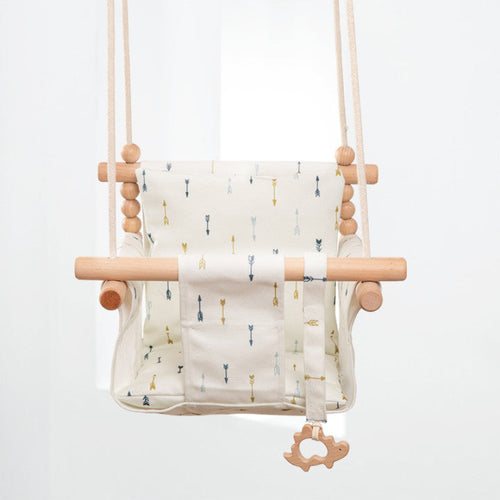 Naturoo™ Cotton Canvas Baby Swing Chair — Curated & EU-Shipped
