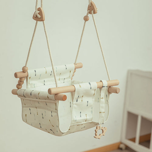 Naturoo™ Cotton Canvas Baby Swing Chair — Curated & EU-Shipped