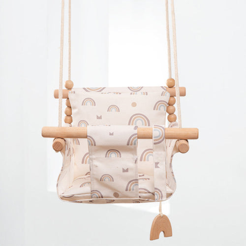 Naturoo™ Cotton Canvas Baby Swing Chair — Curated & EU-Shipped