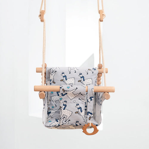 Naturoo™ Cotton Canvas Baby Swing Chair — Curated & EU-Shipped