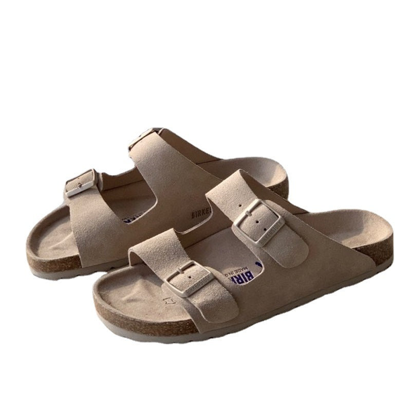 2025 New Real Cork Outerwear Women's Shoes in Genuine Leather  - Strap Sandals