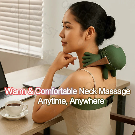 Kneading Neck & Shoulder Massager — Cordless Shiatsu Relief