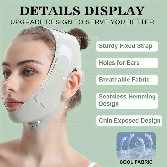 V-Shape Face-Lift Band — Jawline & De-Puff Support
