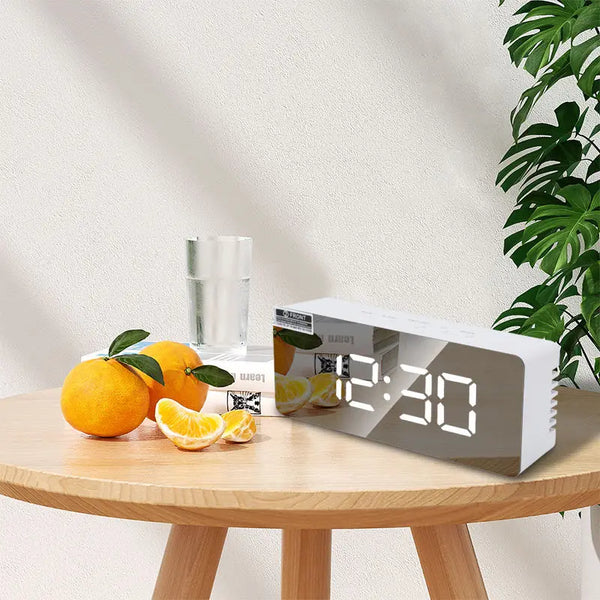 LED Nursery Clock — Digital Alarm with Room Temperature