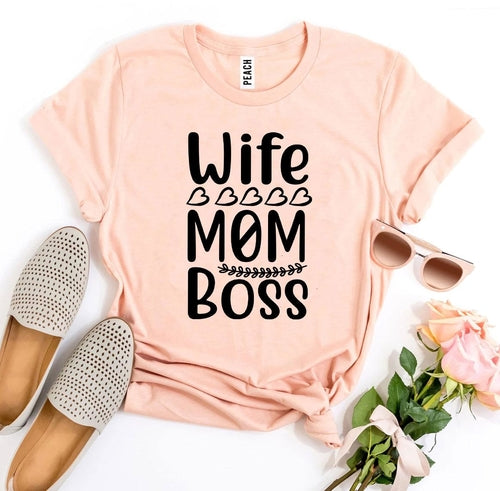 T-shirt « Femme, maman, patronne »