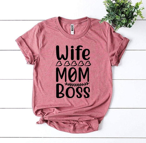 T-shirt « Femme, maman, patronne »