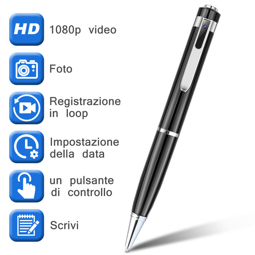 Mini Caméscope HD 1080P Sports DV DVR Caméra Cachée Stylo