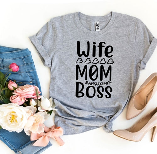 T-shirt « Femme, maman, patronne »