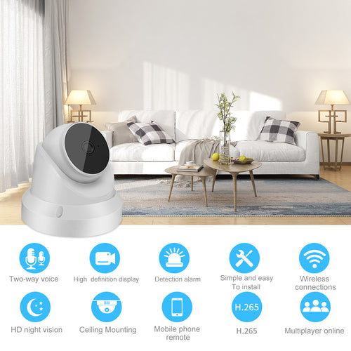 Caméra IP WiFi Moniteur Bébé Caméra de Sécurité Domestique