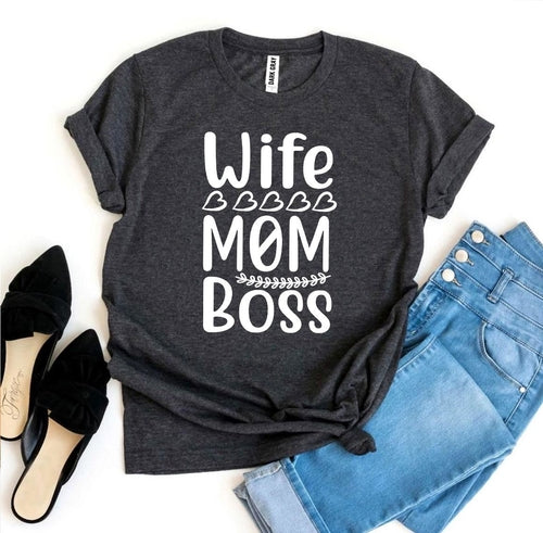 T-shirt « Femme, maman, patronne »