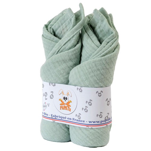 Swaddles de Algodão Orgânico - Verde